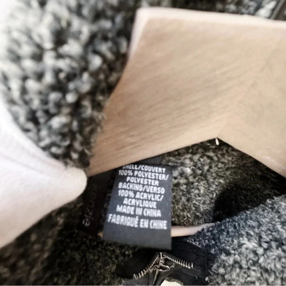 Kenzie || Vegan Micro Suede Fleece Black y2k Style Jacket Black Sz 8 - Picture 8 of 11